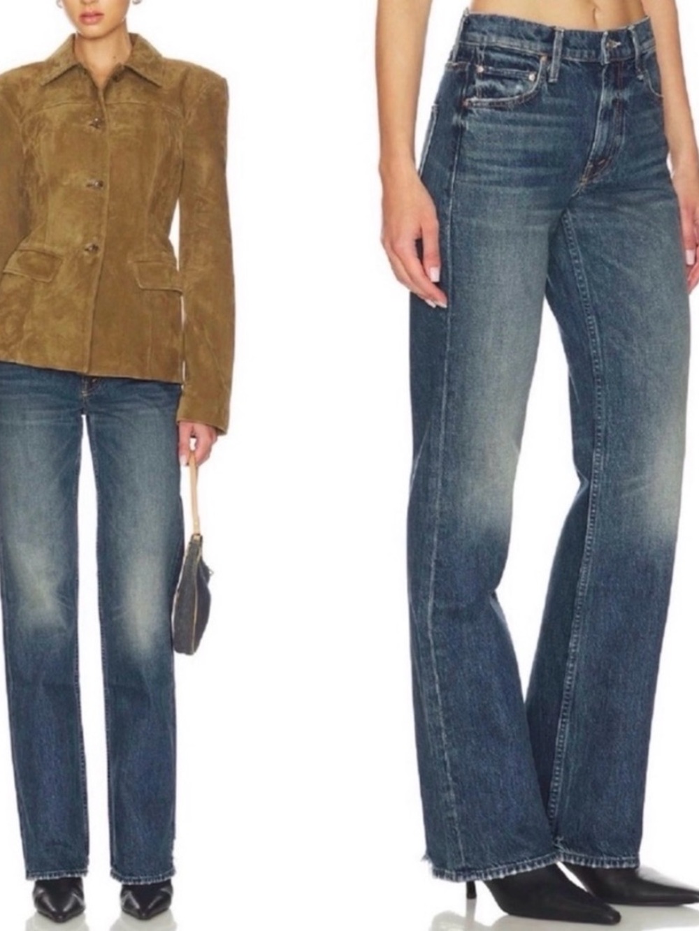 NWT MOTHER SUPERIOR Jeans Lil’ Mother Lil’ Reifler After Midnight Blue Size 29 - Picture 6 of 16